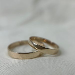 Par de Alianças Semi Anatômica 3 mm (AL05)